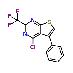 4-Chloro-5-phenyl-2-(trifluoromethyl)thieno[2,3-d]pyrimidine Structure