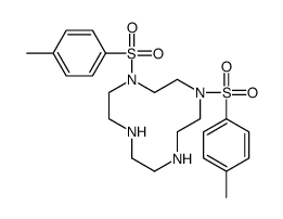 1,4-bis-(4-methylphenyl)sulfonyl-1,4,7,10-tetrazacyclododecane Structure