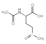 (2S)-2-(乙酰氨基)-4-(甲基亚磺酰基)丁酸结构式