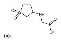 2-[(1,1-dioxothiolan-3-yl)amino]acetic acid,hydrochloride Structure
