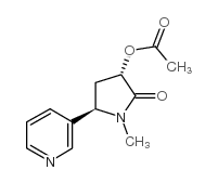 (3'R,5'S)-3'-Hydroxycotinine Acetate structure
