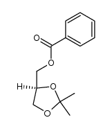 (S)-(-)-(2,2-dimethyl-1,3-dioxolan-4-yl)methyl benzoate结构式