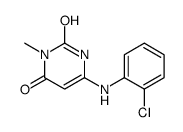 6-(2-chloroanilino)-3-methyl-1H-pyrimidine-2,4-dione结构式