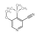 5-甲氧基-4-(三甲基甲硅烷基)烟腈结构式