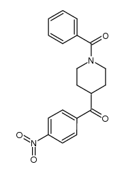 (4-Nitrophenyl)(1-benzoyl-4-piperidinyl)ketone Structure