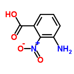 3-胺-2-硝苯甲酸结构式