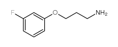 3-(3-氟苯氧基)丙胺结构式
