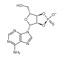 ADENOSINE-2',3'-CYCLIC MONOPHOSPHOROTHIOATE, ENDO/RP-ISOMER SODIUM SALT结构式