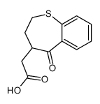 2-(5-oxo-3,4-dihydro-2H-1-benzothiepin-4-yl)acetic acid Structure