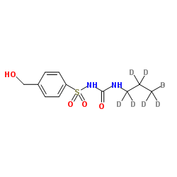 hydroxy tolbutamide-d9 Structure