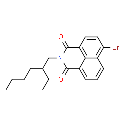 6-Bromo-2-(2-ethylhexyl)-1H-benzo[de]isoquinoline-1,3(2H)-dione Structure