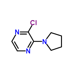 2-氯-3-(吡咯烷-1-基)吡嗪结构式
