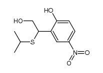 2-[2-hydroxy-1-(isopropylthio)ethyl]-4-nitrophenol Structure