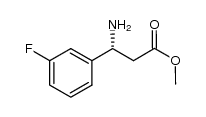 (R)-methyl 3-amino-3-(3-fluorophenyl)propanoate结构式