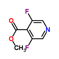 3,5-二氟异烟酸甲酯结构式