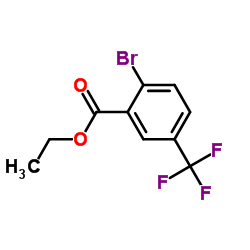 2-溴-5-三氟甲基苯甲酸乙酯结构式