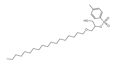 1-hydroxy-3-(octadecyloxy)propan-2-yl 4-methylbenzenesulfonate结构式