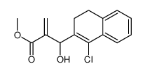 2-((1-氯-3,4-二氢萘-2-基)(羟基)甲基)丙烯酸甲酯结构式
