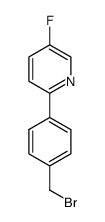 2-[4-(bromomethyl)phenyl]-5-fluoropyridine Structure