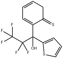 1-(2'-THIOPHENYL)-2,2,3,3,3-PENTAFLUORO-1-THIOPHEN-2-YL-PROPANE-1-OL结构式