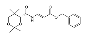 (R,E)-benzyl-3-(2,2,5,5-tetramethyl-1,3-dioxane-4-carboxamido)acrylate结构式