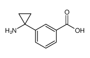 3-(1-aminocyclopropyl)benzoic acid结构式