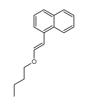 (E)-1-(2-butoxyethenyl)naphthalene结构式