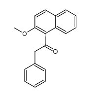 1-(2-methoxy-[1]naphthyl)-2-phenyl-ethanone结构式