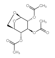 b-D-Glucopyranose, 1,6-anhydro-,2,3,4-triacetate Structure