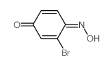 2,5-Cyclohexadiene-1,4-dione, 2-bromo-, 1-oxime Structure