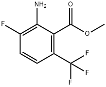 2-Amino-3-fluoro-6-trifluoromethyl-benzoic acid methyl ester Structure