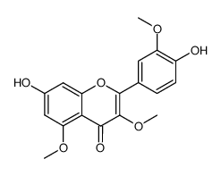 Quercetin 3,5,3'-trimethyl ether结构式