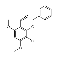 2-(benzyloxy)-3,4,6-trimethoxybenzaldehyde结构式