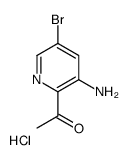 1-(3-amino-5-bromopyridin-2-yl)ethanone,hydrochloride结构式