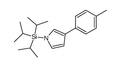 3-(p-tolyl)-1-(triisopropylsilyl)-1H-pyrrole结构式