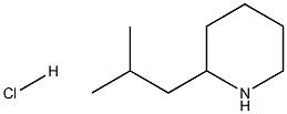 2-(2-methylpropyl)piperidine hydrochloride Structure