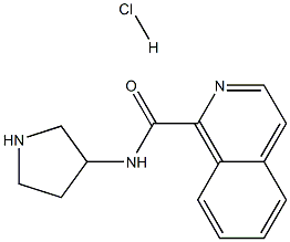 Isoquinoline-1-carboxylic acid pyrrolidin-3-ylaMide hydrochloride Structure