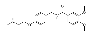 3,4-Dimethoxy-N-[4-(2-methylamino-ethoxy)-benzyl]-benzamide结构式