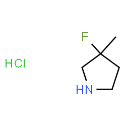 3-氟-3-甲基吡咯烷盐酸盐结构式