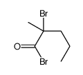 2-bromo-2-methylpentanoyl bromide Structure