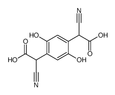 2,2'-(2,5-dihydroxy-1,4-phenylene)bis(2-cyanoacetic acid)结构式