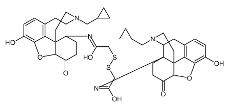 14,14'-(dithiobis((2-oxo-2,1-ethanediyl)imino))bis(7,8-dihydro-N-(cyclopropylmethyl)normorphinone) Structure