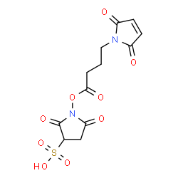 N-马来酰亚胺丁酰氧基磺基琥珀酰亚胺酯结构式