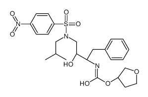 [(1S,2R)-3-[[(4-Nitrophenyl)sulfonyl](2-methylpropyl)amino]-2-hydroxy-1-phenylmethyl)propyl]carbamic Acid, (3S)-Tetrahydro-3-furanyl Ester结构式