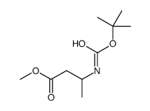 3-(叔丁氧羰基氨基)丁酸甲酯结构式