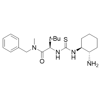 (R)-2-(3-(((1S,2S)-2-氨基环己基)硫脲基)-N-苄基-N,3,3-三甲基丁酰胺结构式