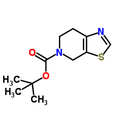 叔丁基 6,7-二氢噻唑并[5,4-C]吡啶-5(4H)-甲酸酯结构式