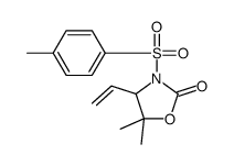 4-ethenyl-5,5-dimethyl-3-(4-methylphenyl)sulfonyl-1,3-oxazolidin-2-one结构式