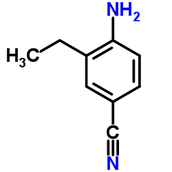 4-氨基-3-乙基苯甲腈结构式