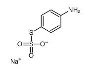 Thiosulfuric acid S-(4-aminophenyl)O-sodium salt Structure